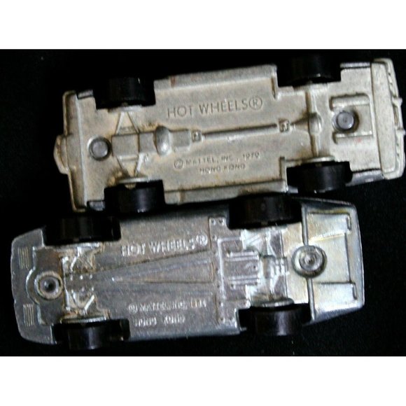 2 VTG Hot Wheels Silver Red Turbo 1984 Car Silver Blue Stutz 1979 Diecast - Picture 7 of 8